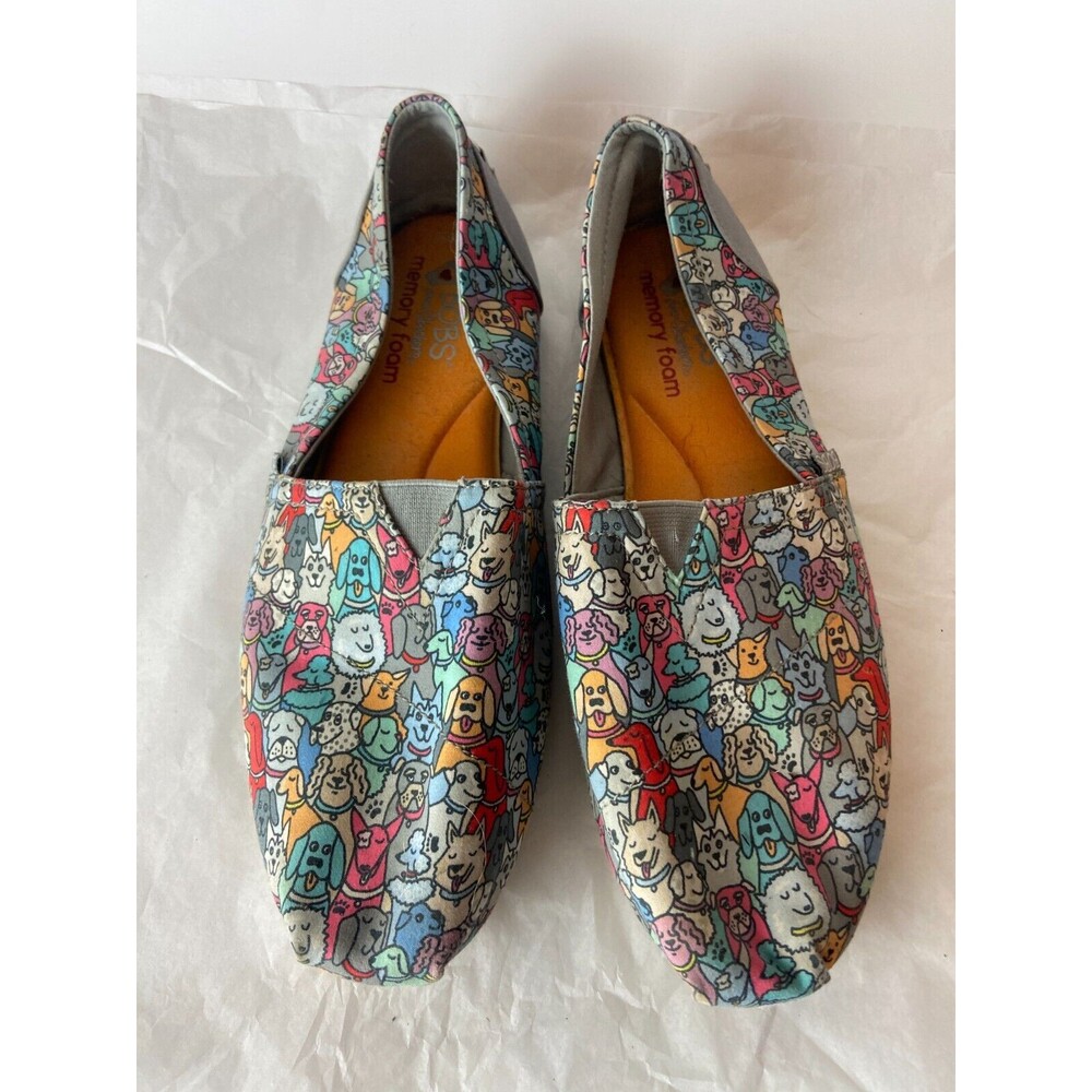 Skechers BOBS For DOGS Womens Slip On Loafers US Size 10 Memory Foam Footbed